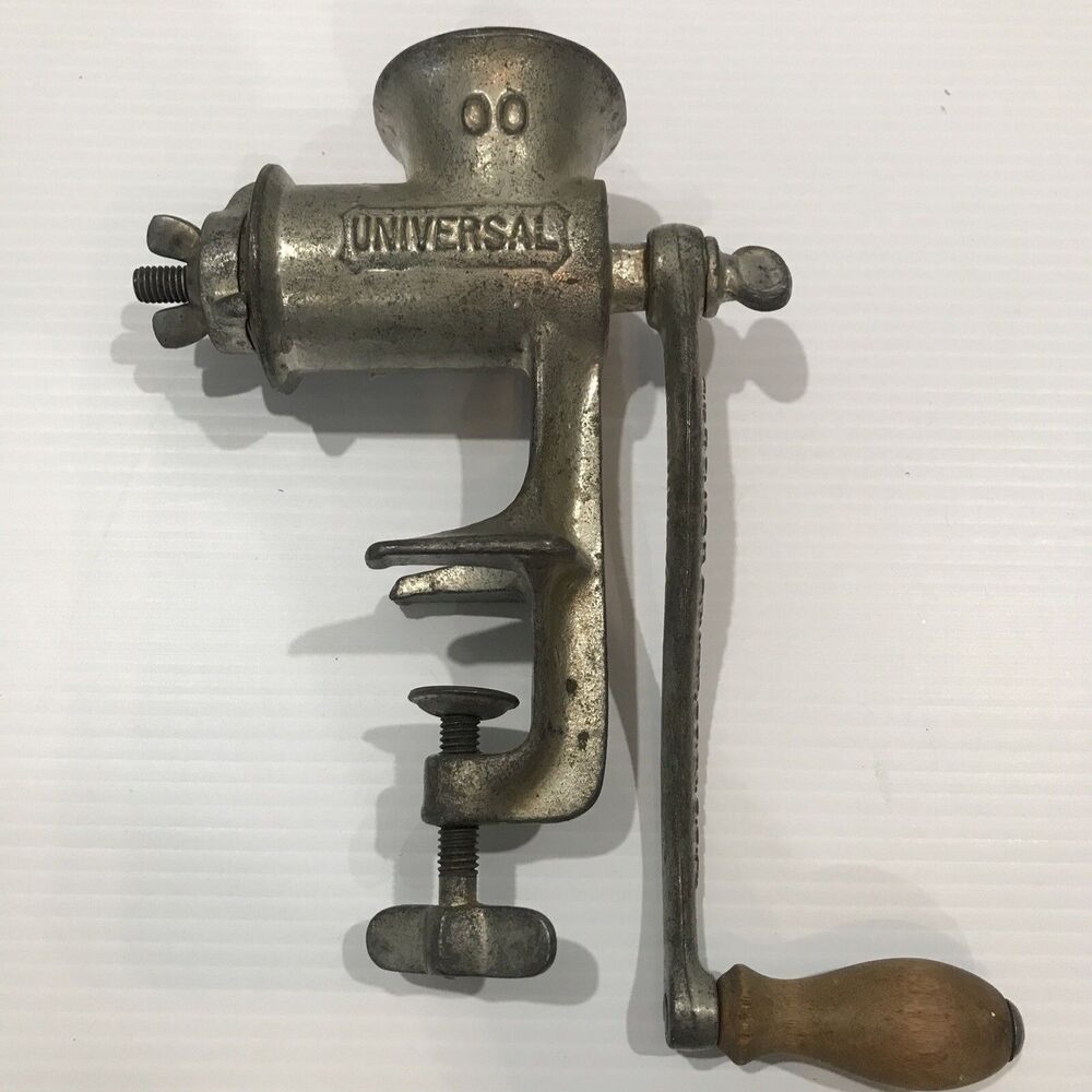 L.F & C Cast Iron New Britain USA Made Universal Table Top Meat Grinder